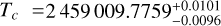 ${T_c} = 2459009.7759_{ - 0.0096}^{ + 0.0101}$