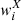 $ {\it w}^X_i $