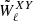 $ \tilde W^{XY}_\ell $