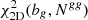$ \chi^2_{\rm 2D}(b_g,N^{gg}) $