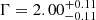 $ \Gamma = 2.00_{-0.11}^{+0.11} $