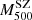 $ M^{\mathrm{SZ}}_{500} $
