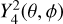 $Y_4^2\left( {\theta ,\phi } \right)$