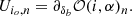 $$ \begin{aligned} U_{i_o,n} = \partial _{\delta _b} \mathcal{O} (i,\alpha )_n. \end{aligned} $$