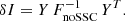 $$ \begin{aligned} \delta I = Y \, F_\mathrm{noSSC} ^{-1} \, Y^T. \end{aligned} $$