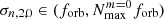 $ \sigma_{n,2,0}\in (f_{\mathrm{orb}},N_{\mathrm{max}}^{m=0}f_{\mathrm{orb}}) $