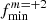 $ f_{\mathrm{min}}^{m=+2} $