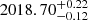$ 2018.70^{+0.22}_{-0.12} $