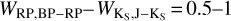 ${W_{{\rm{RP,BP}} - {\rm{RP}}}} - {W_{{{\rm{K}}_{\rm{S}}},{\rm{J}} - {{\rm{K}}_{\rm{S}}}}} = 0.5 - 1$