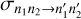 ${\sigma _{{n_1}{n_2} \to }}_{{{n'}_1}\,{{n'}_2}}$