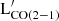 $ \rm{L}_{\rm CO(2-1)}^\prime $