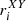 $ r^{XY}_{i} $