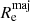 $ R_\mathrm{e}^\mathrm{maj} $