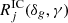 $ R^{\rm IC}_j(\delta_g,\gamma) $