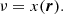 $$ \begin{aligned} \nu = x(\boldsymbol{r}). \end{aligned} $$