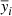 $ \overline{\mathit{y}}_i $