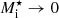 $ M_{\mathrm{i}}^{\star} \rightarrow 0 $