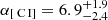 $ \alpha_{{[\text{ C}\,{\small\rm I}]}}=6.9^{+1.9}_{-2.4} $