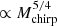 $ \propto M_{\mathrm{chirp}}^{5/4} $