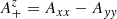 $$ \begin{aligned} A^z_+&= A_{xx} - A_{yy} \end{aligned} $$