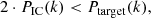 $$ \begin{aligned} 2 \cdot P_{\rm IC}(k) < P_{\rm target}(k), \end{aligned} $$