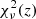 $ \chi^2_{\nu}(z) $