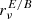 $ r^{E/B}_\nu $