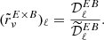 $$ \begin{aligned} (\tilde{r}_\nu ^{E\times B})_\ell = \frac{\mathcal{D} _\ell ^{EB}}{\widetilde{\mathcal{D} }_\ell ^{EB}}. \end{aligned} $$