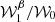 $ \mathcal{W}^\beta_1/\mathcal{W}_0 $