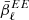 $ \bar{\beta}_\ell^{EE} $