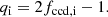 $$ \begin{aligned} q_{\rm i} = 2f_{\rm ccd,i} - 1. \end{aligned} $$