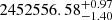 $ 2452556.58^{+0.97}_{-1.40} $