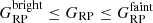 $ G_{\mathrm{RP}}^{\mathrm{bright}}\leq G_{\mathrm{RP}}\leq G_{\mathrm{RP}}^{\mathrm{faint}} $