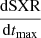$ \frac{\mathrm{dSXR}}{\mathrm{d}t_{\mathrm{max}}} $