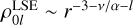 $\rho _{0l}^{{\rm{LSE}}}\~{r^{{{ - 3 - v} \mathord{\left/ {\vphantom {{ - 3 - v} {\alpha - l}}} \right. \kern-\nulldelimiterspace} {\alpha - l}}}}$