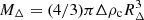 $ M_{\Delta}=(4/3)\pi \Delta \rho_{\rm c}R_{\Delta}^3 $