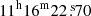 $ 11^{\mathrm{h}}16^{\mathrm{m}}22{{\overset{\text{ s}}{.}}}70 $