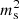 $ m_{\mathrm{s}}^{2} $