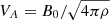 $ V_{A} = B_{0}/\sqrt{4 \pi \rho} $