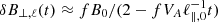 $ \delta B_{\perp, \ell}(t) \approx fB_{0}/(2-fV_{A}\ell_{\parallel, 0}^{-1}t) $
