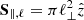 $ \mathbf{S}_{\parallel, \ell} = \pi \ell^{2}_{\perp} \hat{z} $