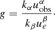 $$ \begin{aligned} g = \frac{k_\alpha u^\alpha _{\rm obs}}{k_\beta u^\beta _{e}}\cdot \end{aligned} $$