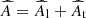 $ \widehat{A} = \widehat{A}_{\mathrm{l}}+\widehat{A}_{\mathrm{t}} $