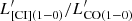 $ L^\prime_{{\rm [CI](1-0)}}/L^\prime_{{\rm CO(1-0)}} $