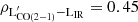 $ \rm \rho_{L^{\prime}_{CO(2-1)}-L_{\mathrm{IR}}}=0.45 $