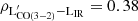 $ \rm \rho_{L^{\prime}_{CO(3-2)}-L_{\mathrm{IR}}}=0.38 $