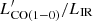 $ L^\prime_{\mathrm{CO(1-0)}}/L_{\rm IR} $