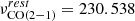 $ \nu^{rest}_{\mathrm{CO(2-1)}} = 230.538 $