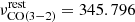 $ \nu^{\mathrm{rest}}_{\mathrm{CO(3-2)}} = 345.796 $