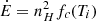 $ \dot{E} = n^2_{H} f_c(T_i) $